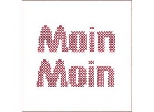 Stickdatei - Moin Moin Kreuzstich